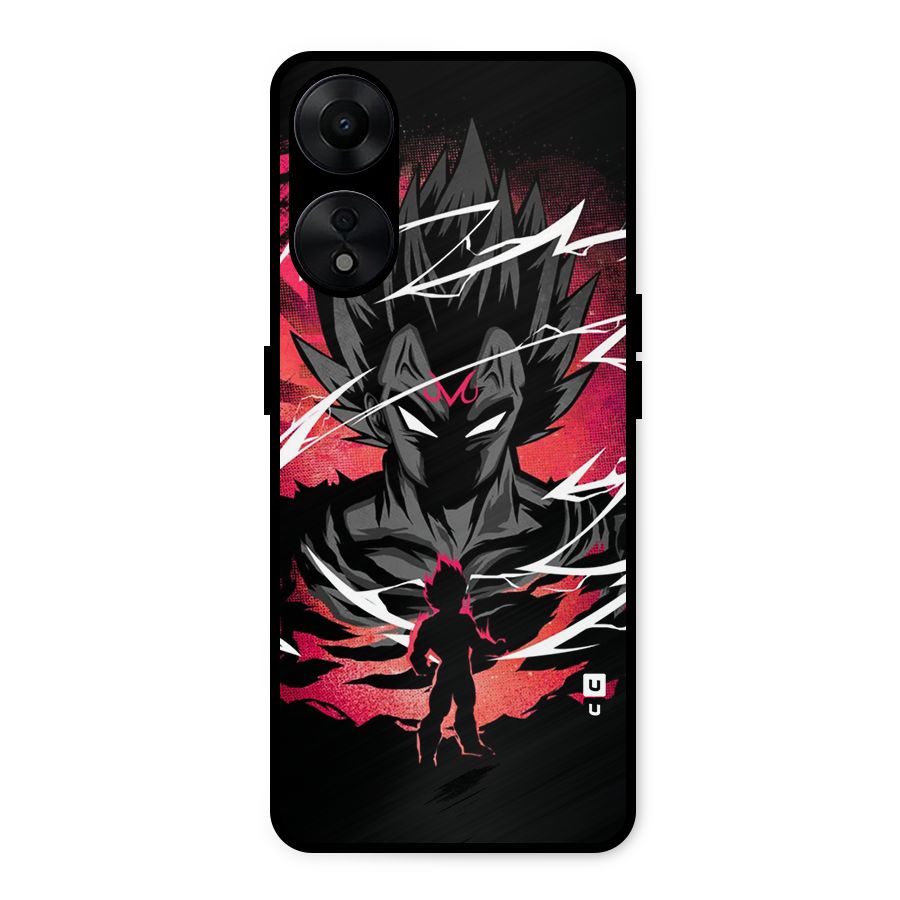 Cool Vegeta Metal Back Case for Oppo A78 5G