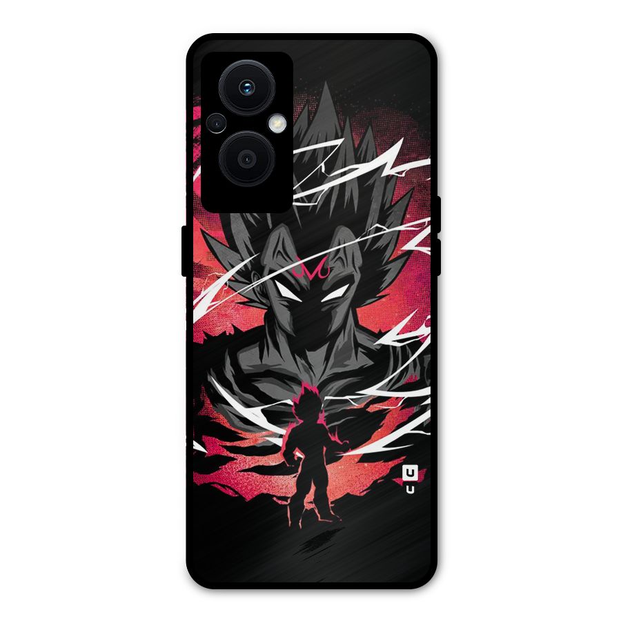 Cool Vegeta Metal Back Case for Oppo F21 Pro 5G