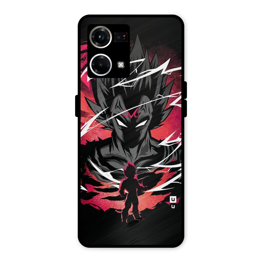 Cool Vegeta Metal Back Case for Oppo F21s Pro 4G