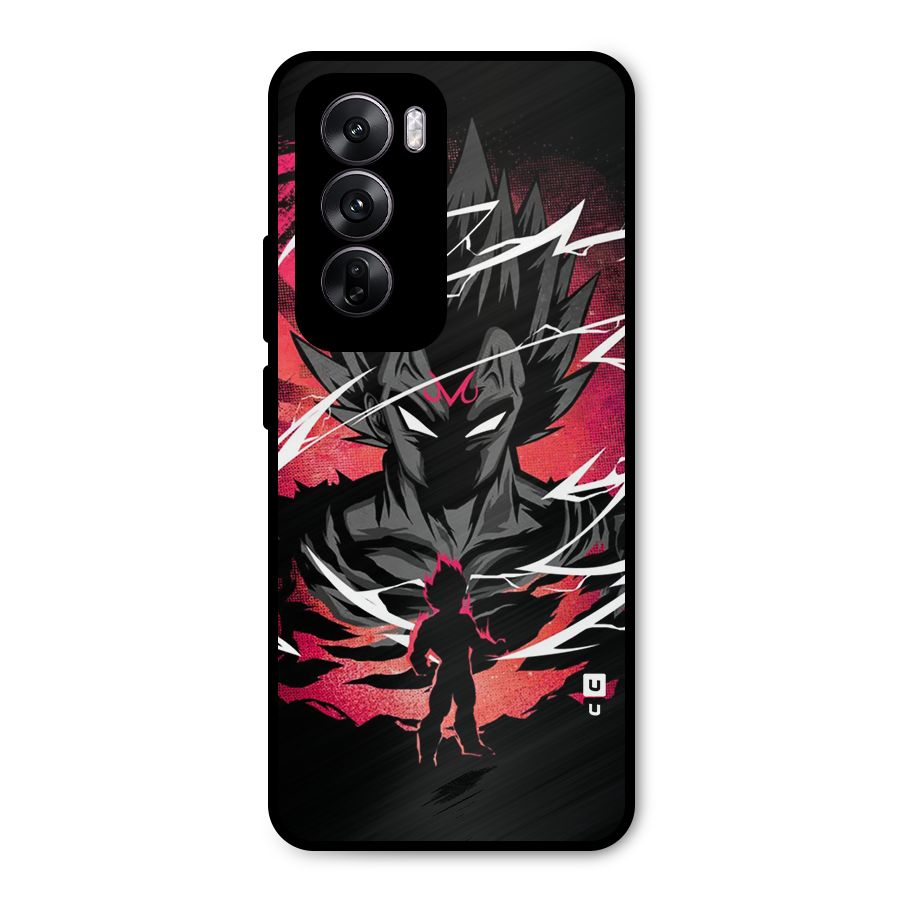 Cool Vegeta Metal Back Case for Oppo Reno12