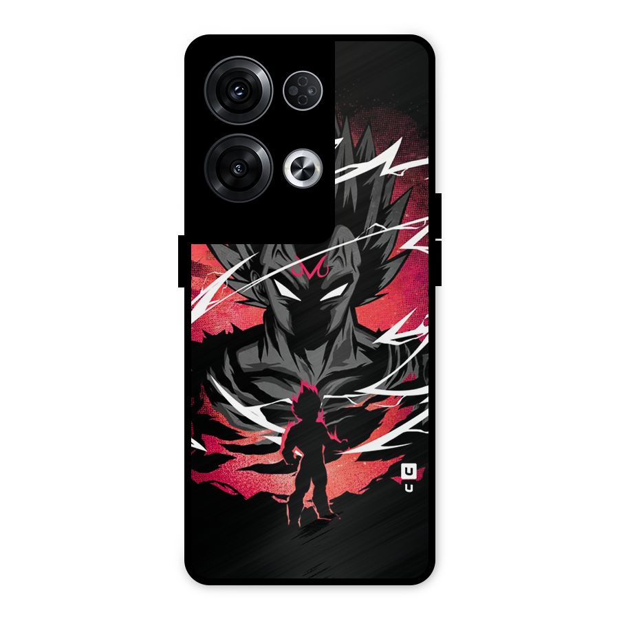 Cool Vegeta Metal Back Case for Oppo Reno8 Pro 5G
