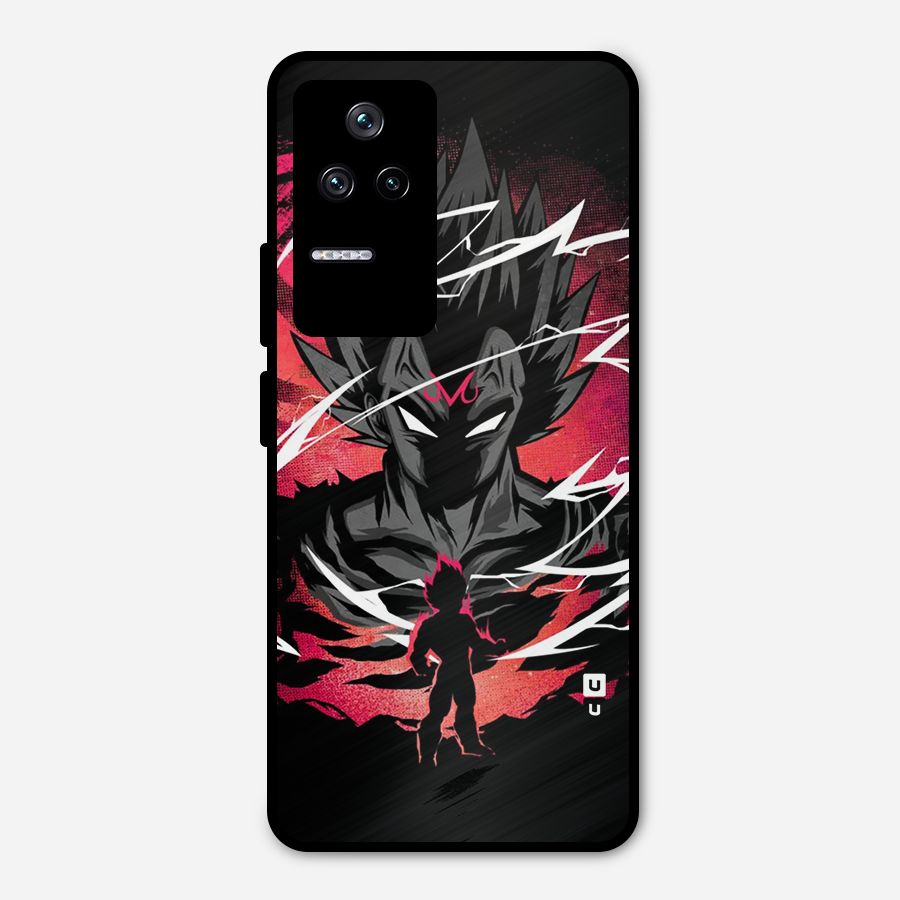 Cool Vegeta Metal Back Case for Poco F4 5G