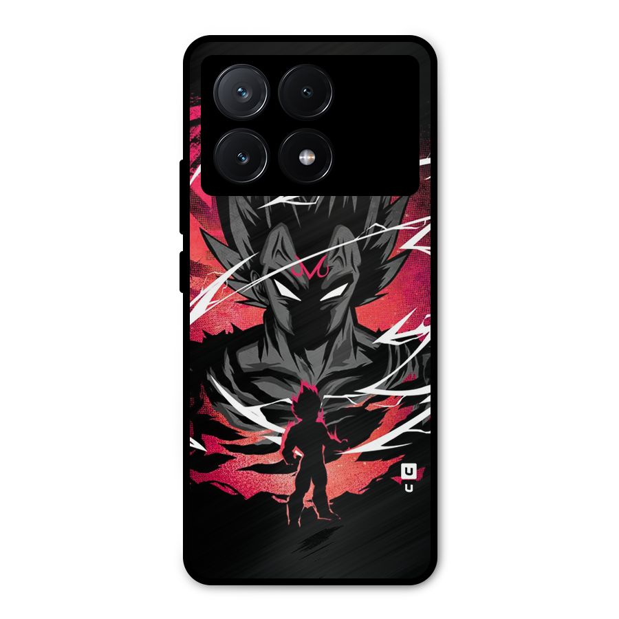Cool Vegeta Metal Back Case for Poco X6 Pro
