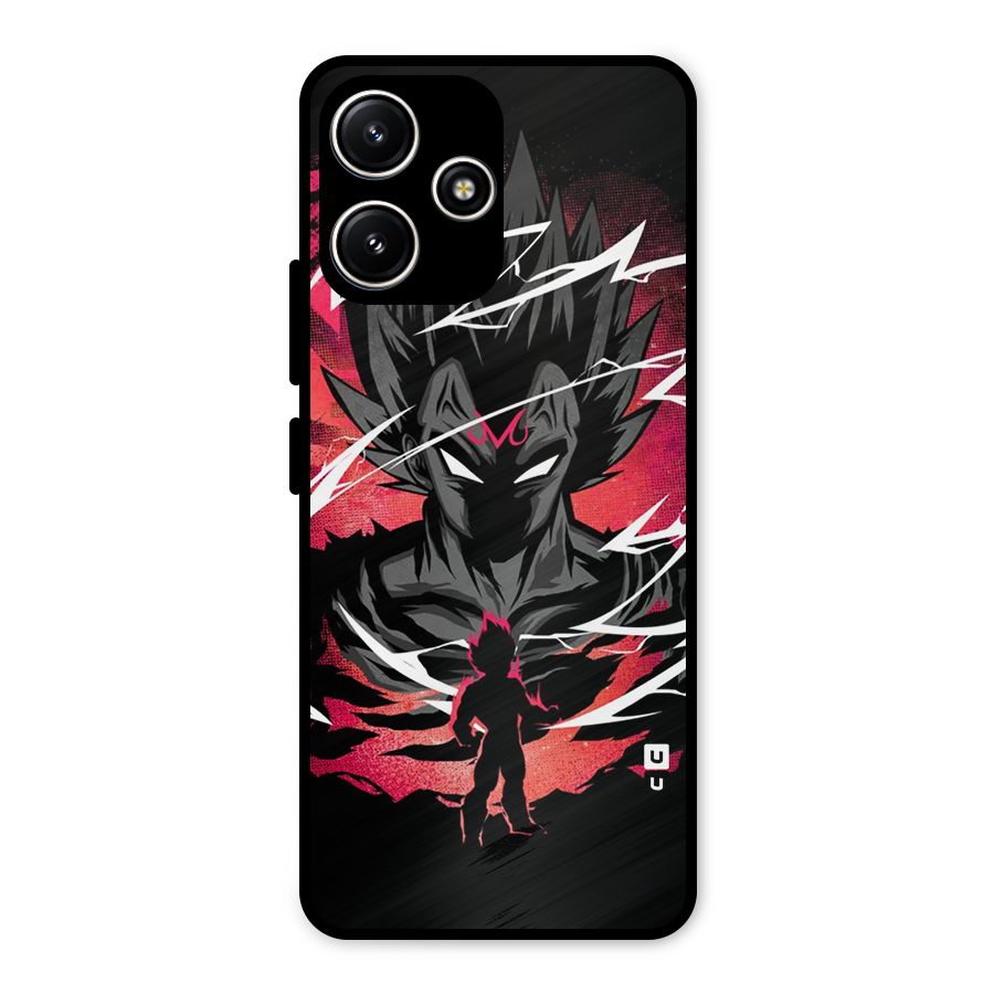 Cool Vegeta Metal Back Case for Redmi 12 5G