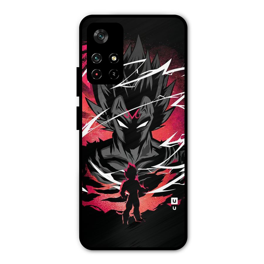 Cool Vegeta Metal Back Case for Redmi Note 11T 5G