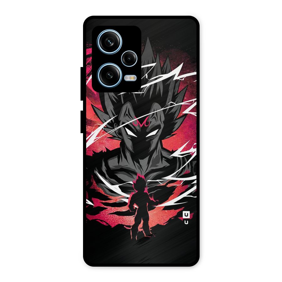 Cool Vegeta Metal Back Case for Redmi Note 12 Pro
