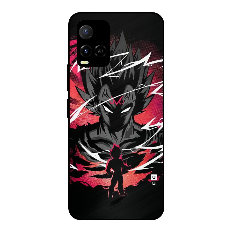 Cool Vegeta Metal Back Case for Vivo Y21 2021