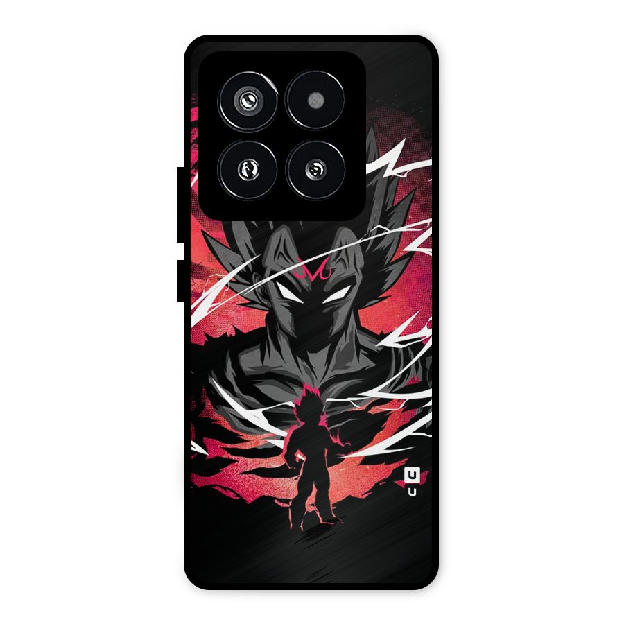 Cool Vegeta Metal Back Case for Xiaomi 14 Pro