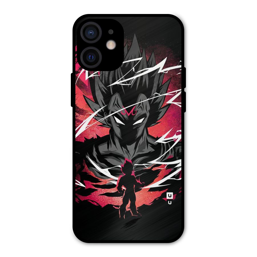 Cool Vegeta Metal Back Case for iPhone 12 Mini