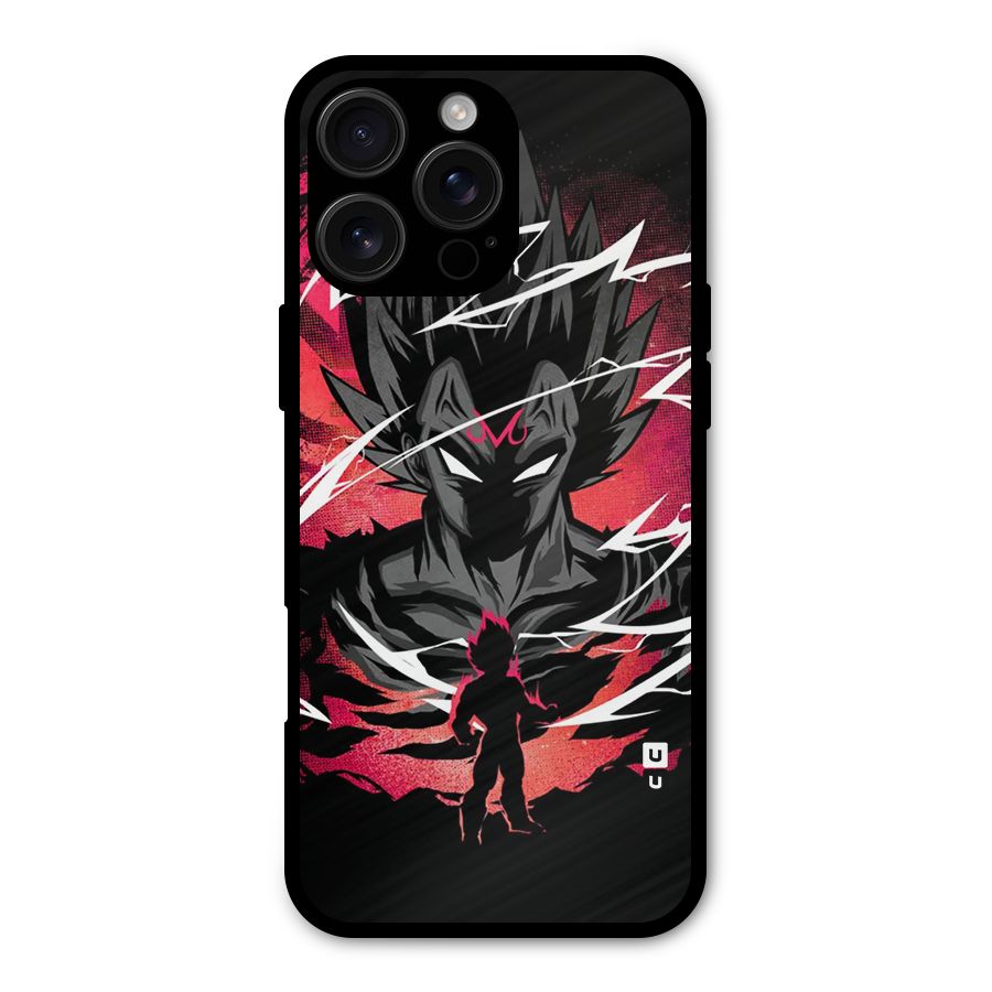 Cool Vegeta Metal Back Case for iPhone 16 Pro Max