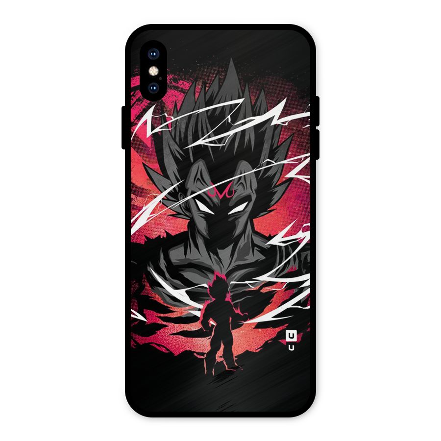 Cool Vegeta Metal Back Case for iPhone XS Max