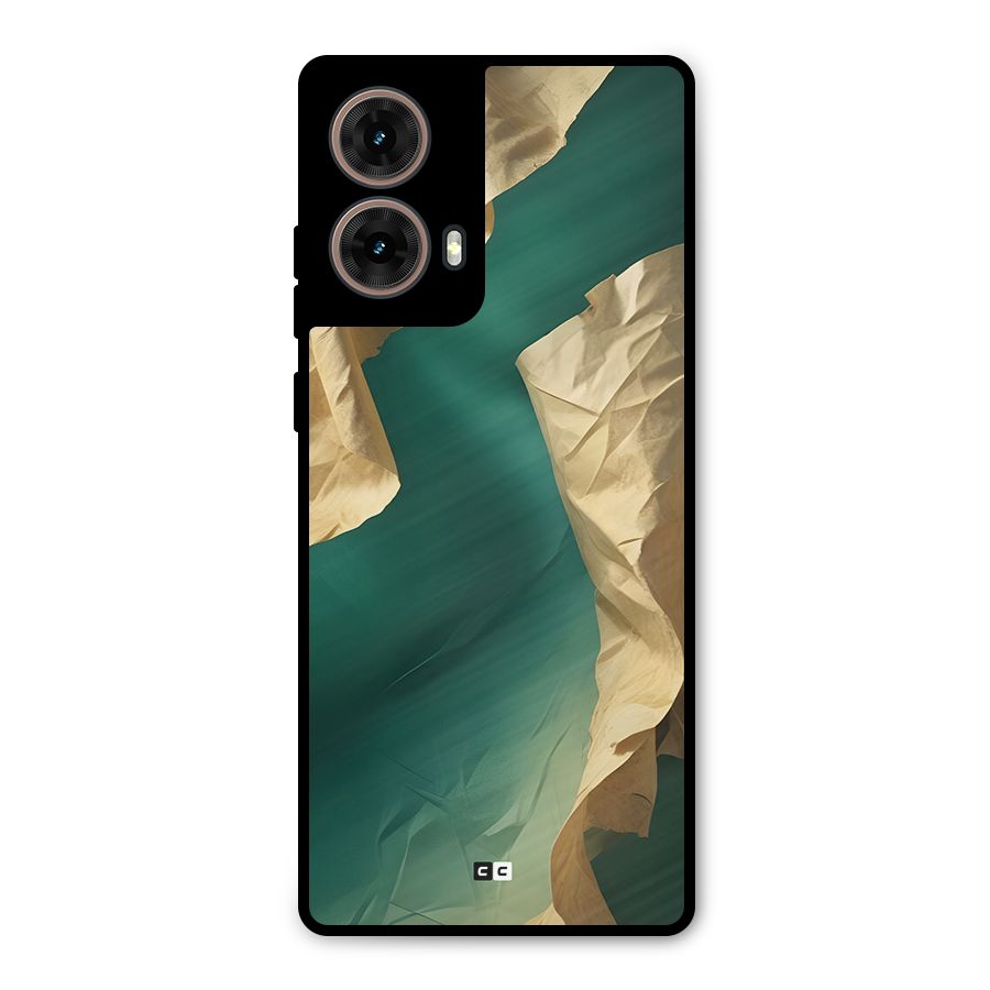 Cool Vintage Paper Metal Back Case for Moto G85
