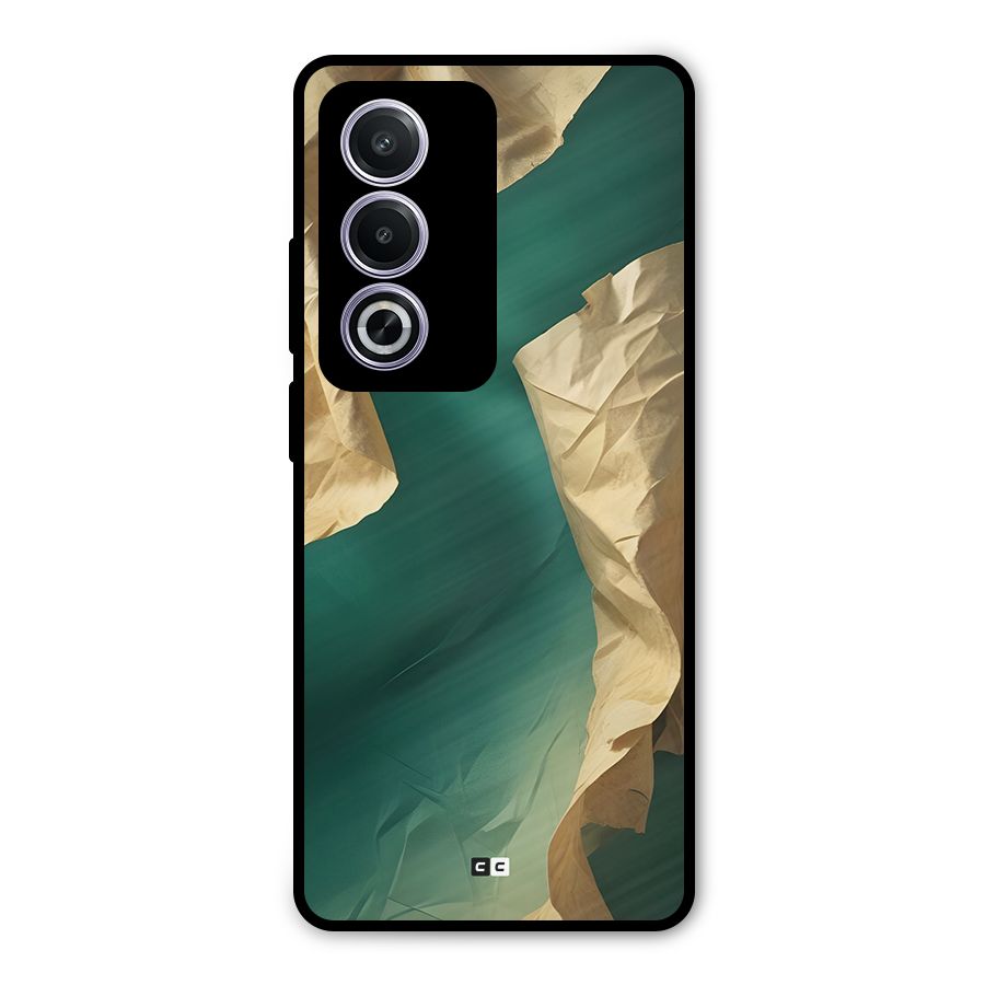 Cool Vintage Paper Metal Back Case for Oppo K12x