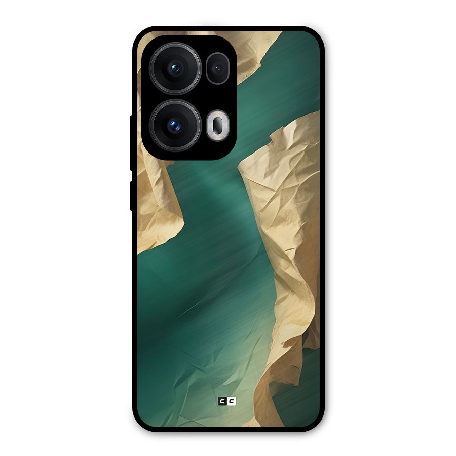 Cool Vintage Paper Metal Back Case for Oppo Reno13 Pro