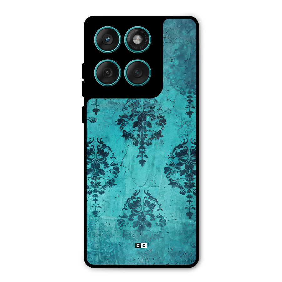 Cool Vintage Wall Metal Back Case for Motorola Edge 60
