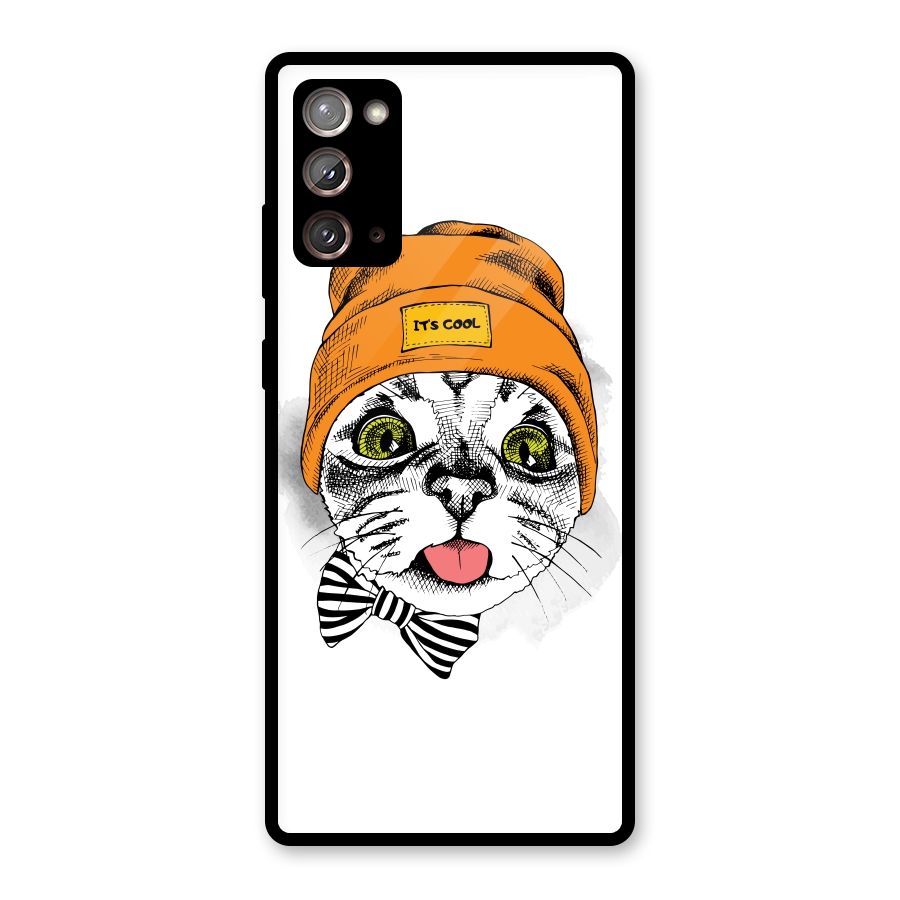 Cool cat Glass Back Case for Galaxy Note 20