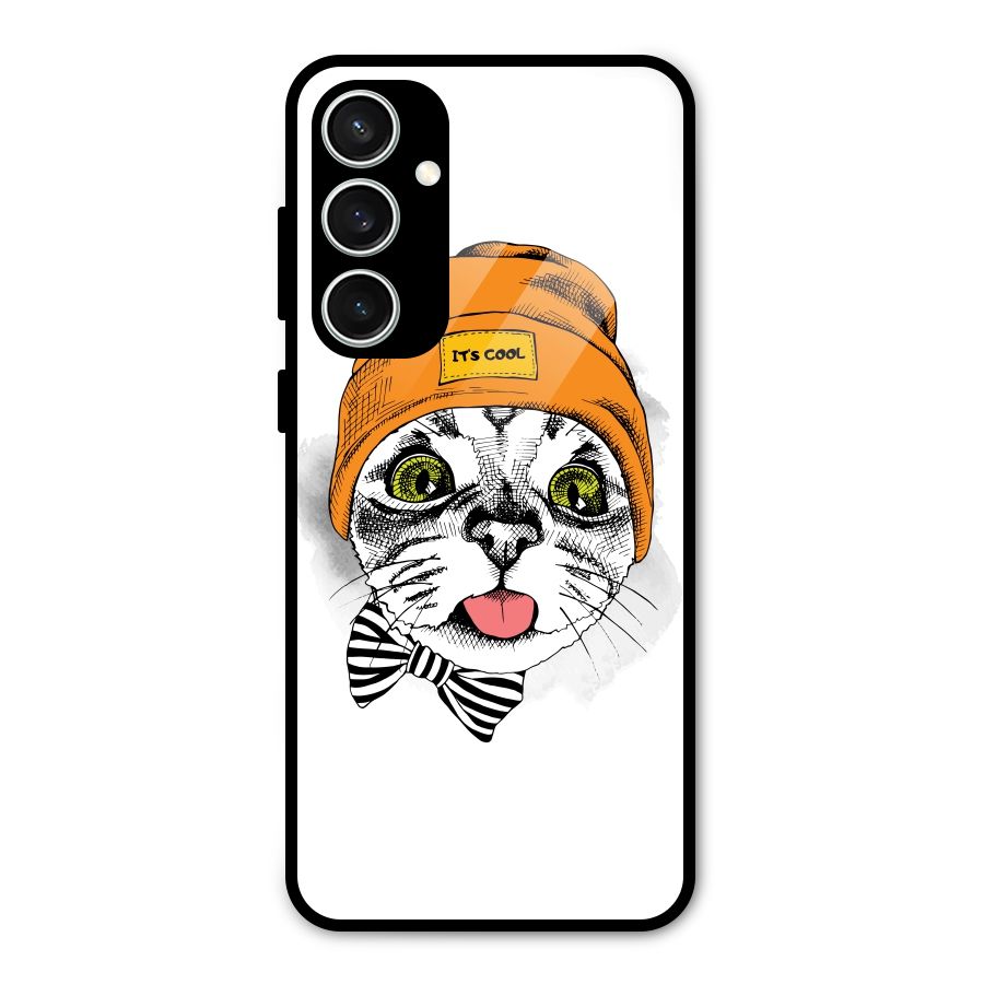 Cool cat Glass Back Case for Galaxy S23 FE