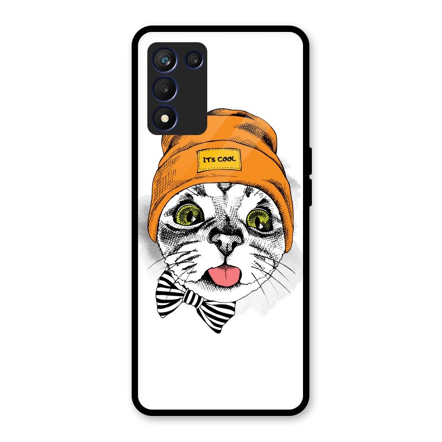 Cool cat Glass Back Case for Realme 9 5G Speed