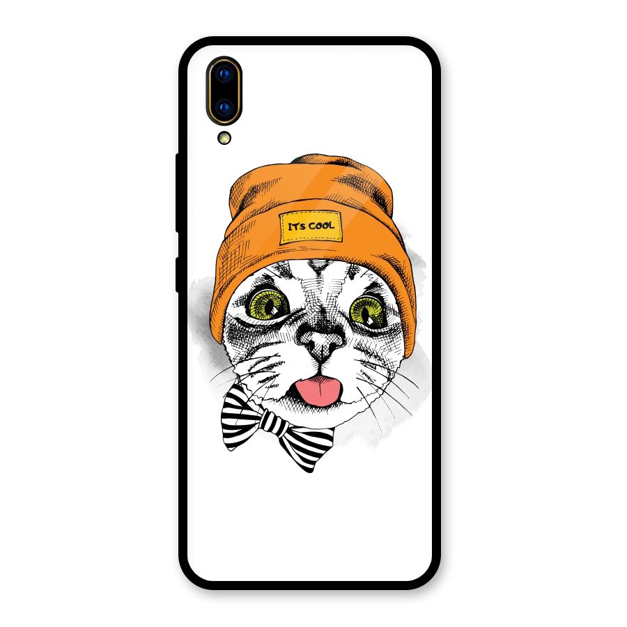 Cool cat Glass Back Case for Vivo V11 Pro