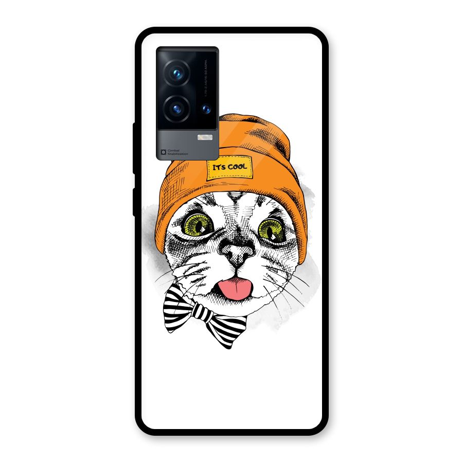 Cool cat Glass Back Case for iQOO 9 5G