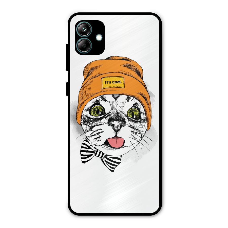 Cool cat Metal Back Case for Galaxy A04