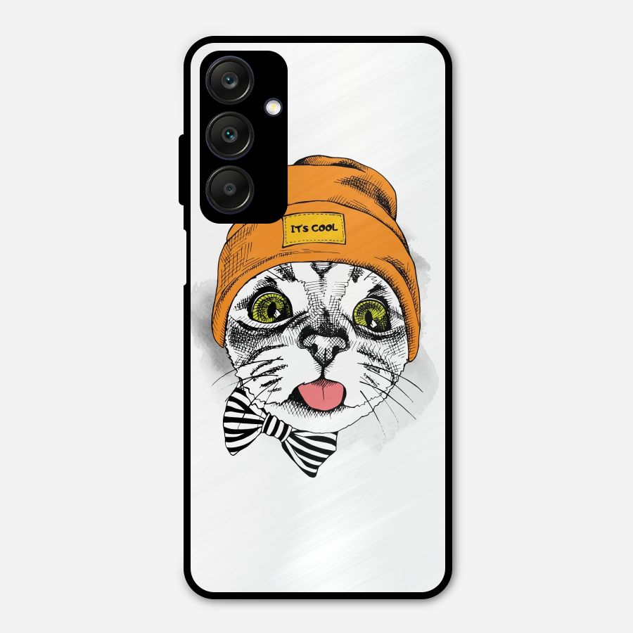 Cool cat Metal Back Case for Galaxy A25 5G