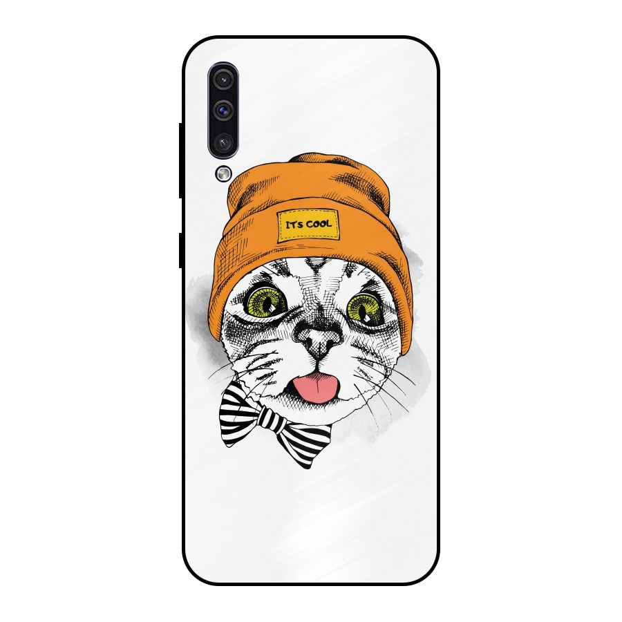Cool cat Metal Back Case for Galaxy A30s