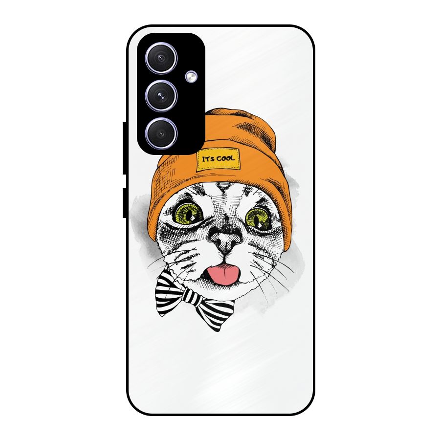 Cool cat Metal Back Case for Galaxy A54