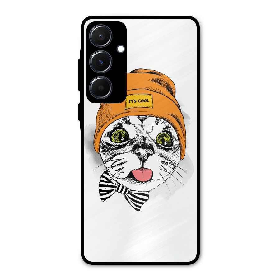 Cool cat Metal Back Case for Galaxy A55