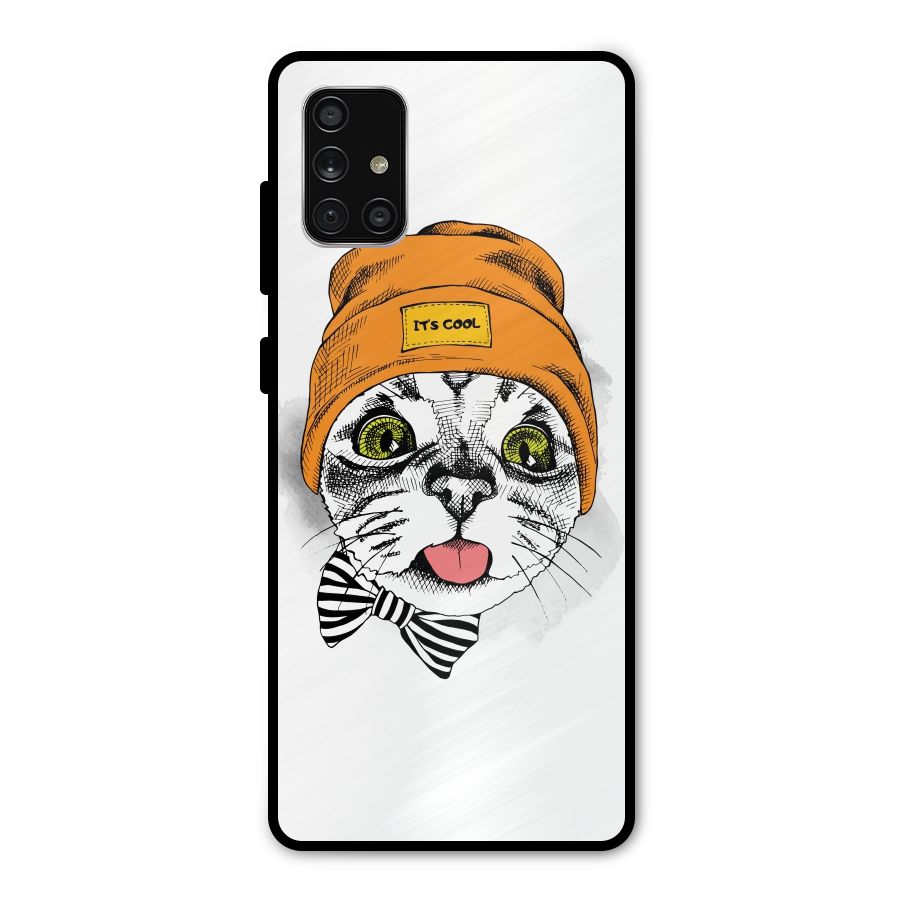 Cool cat Metal Back Case for Galaxy A71