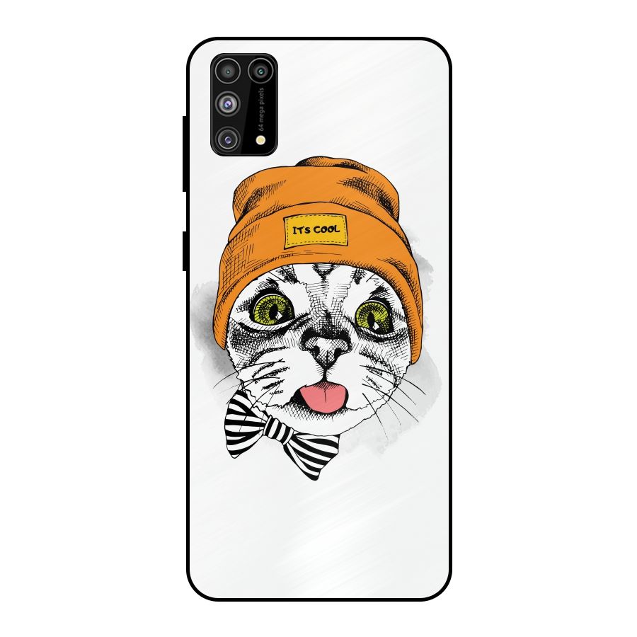 Cool cat Metal Back Case for Galaxy F41
