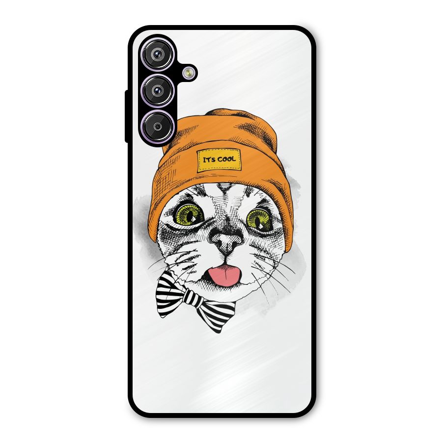Cool cat Metal Back Case for Galaxy M15