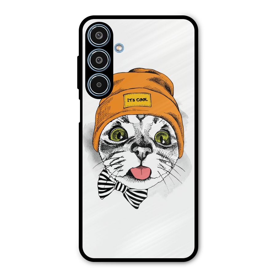 Cool cat Metal Back Case for Galaxy M35