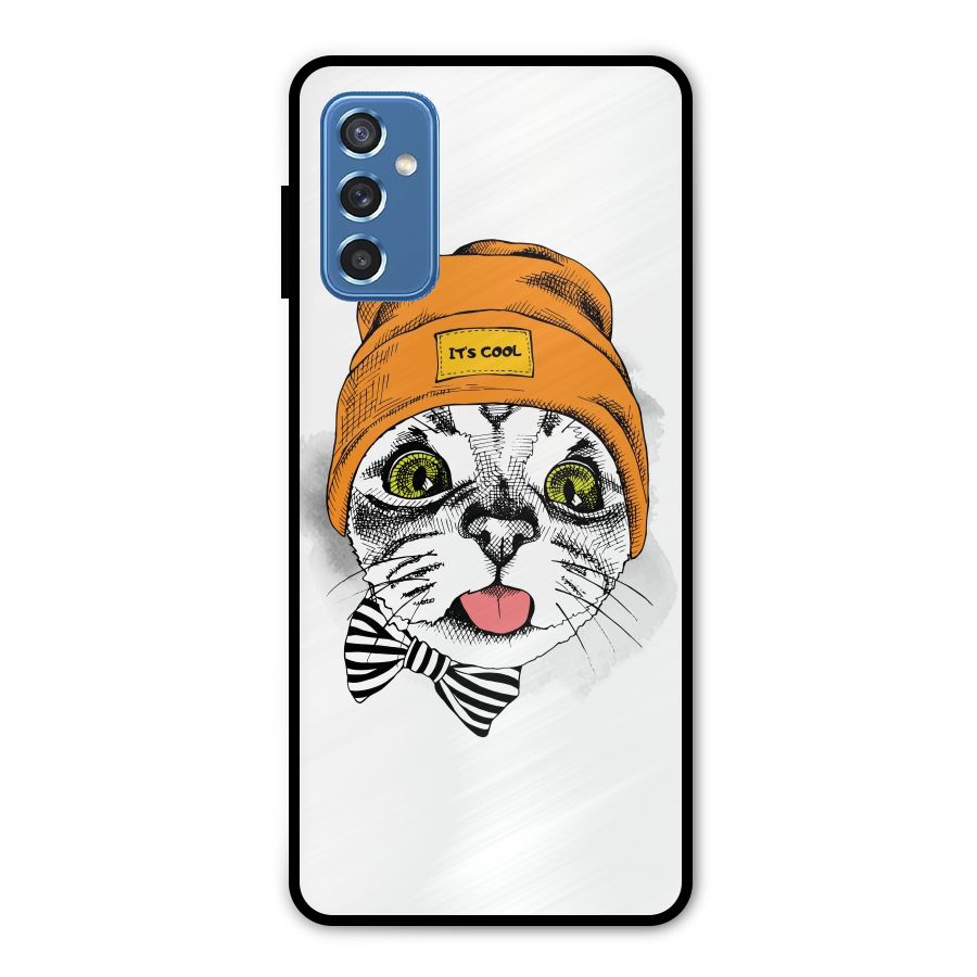 Cool cat Metal Back Case for Galaxy M52 5G
