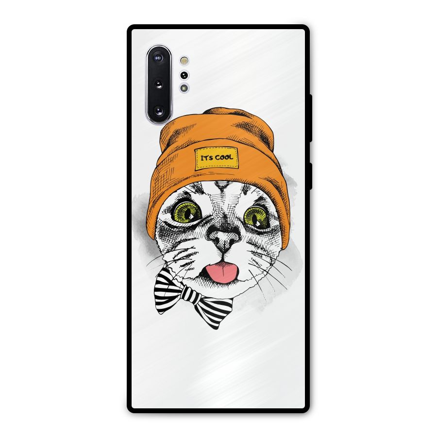 Cool cat Metal Back Case for Galaxy Note 10 Plus