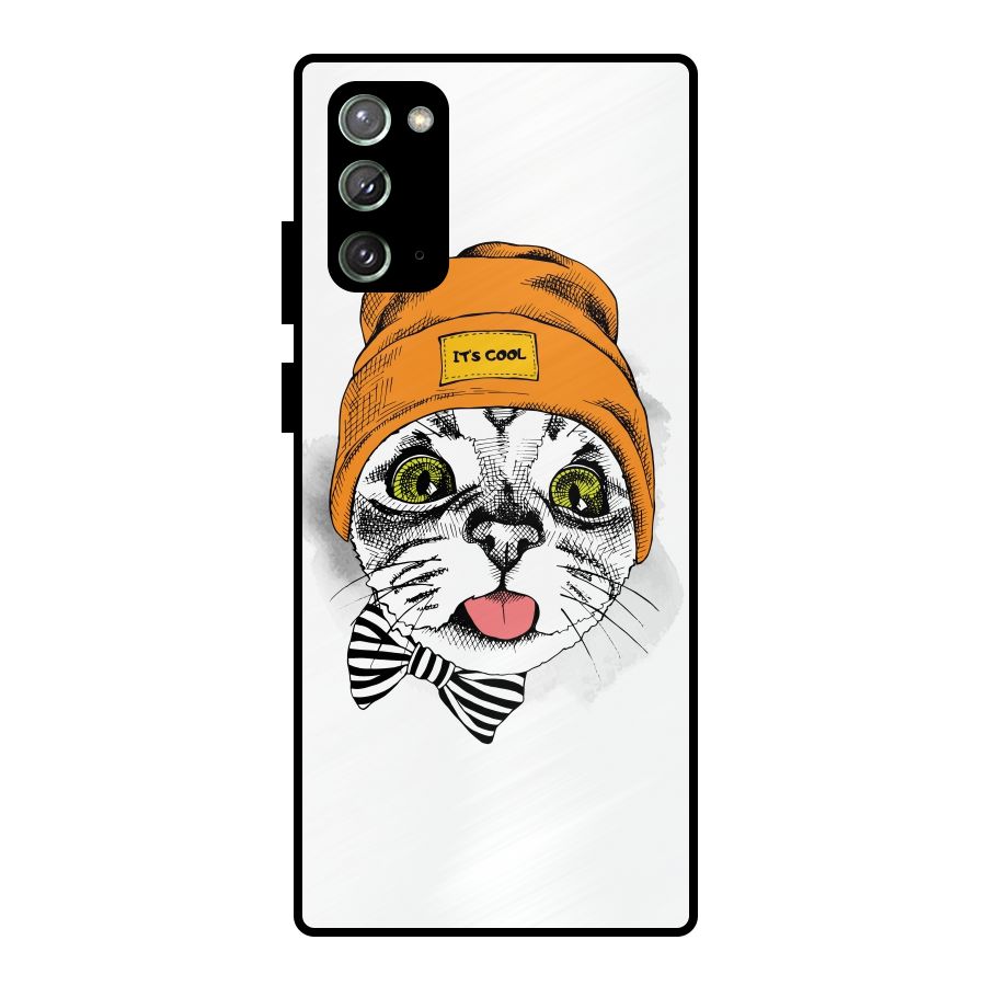 Cool cat Metal Back Case for Galaxy Note 20