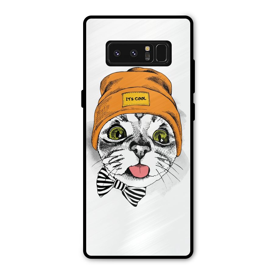 Cool cat Metal Back Case for Galaxy Note 8