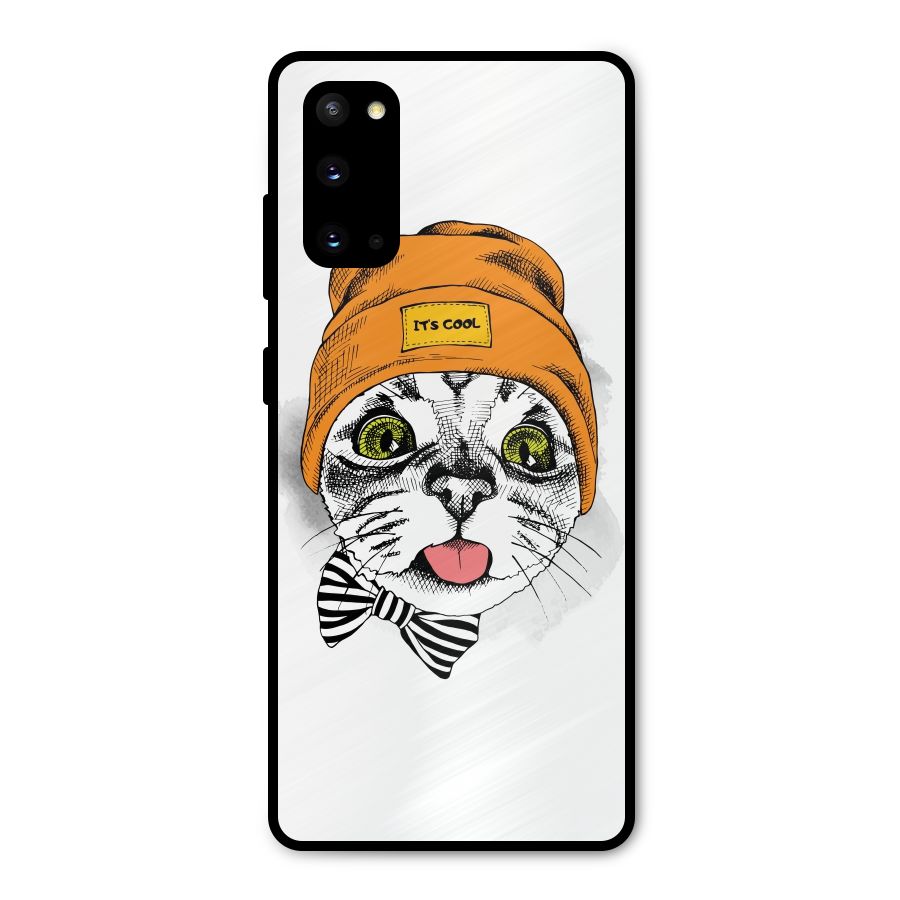 Cool cat Metal Back Case for Galaxy S20