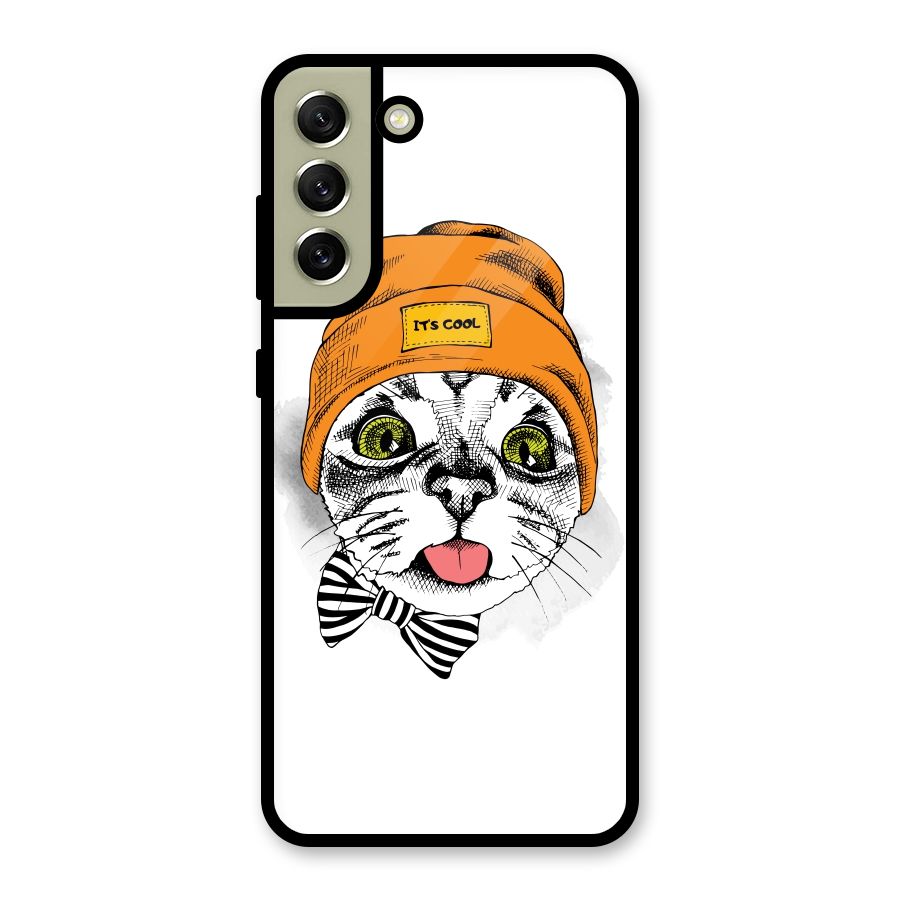 Cool cat Metal Back Case for Galaxy S21 FE 5G (2023)