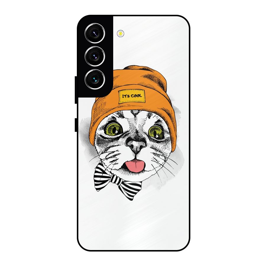 Cool cat Metal Back Case for Galaxy S22 5G