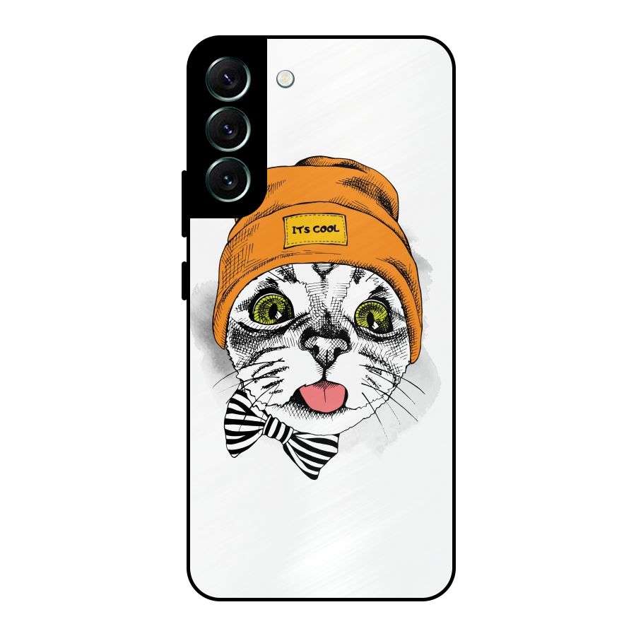 Cool cat Metal Back Case for Galaxy S22 Plus 5G
