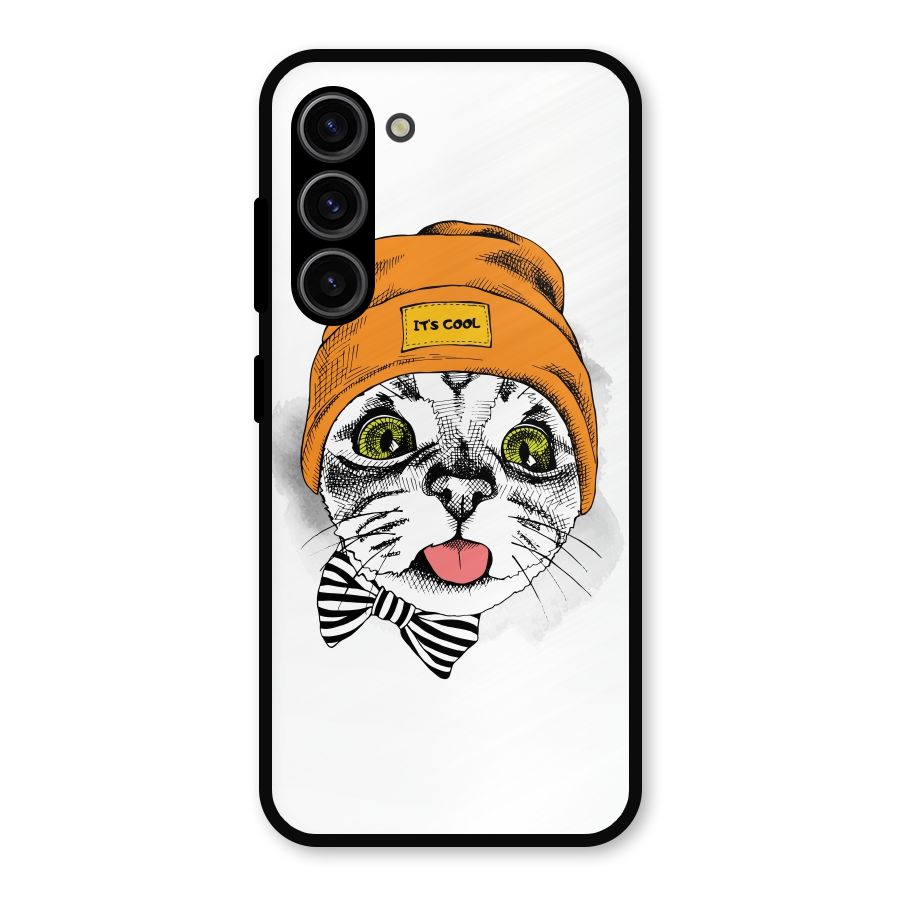 Cool cat Metal Back Case for Galaxy S23