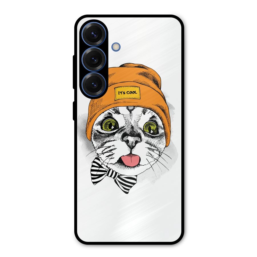 Cool cat Metal Back Case for Galaxy S25