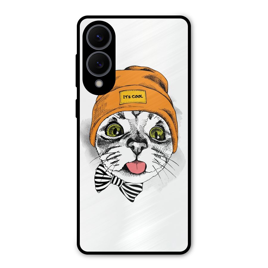 Cool cat Metal Back Case for Galaxy S25 Edge