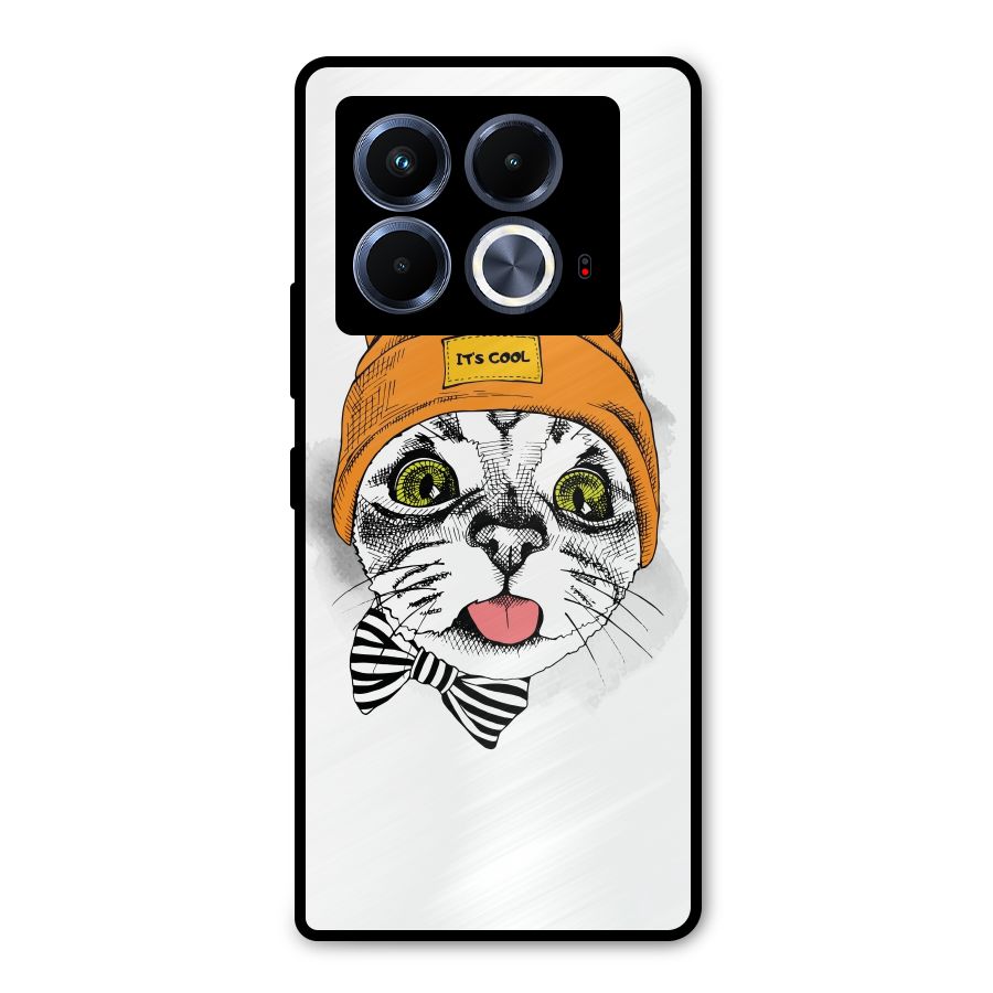 Cool cat Metal Back Case for Infinix Note 40 5G