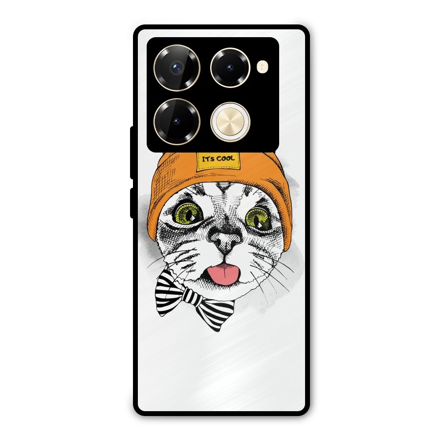 Cool cat Metal Back Case for Infinix Note 40 Pro Plus