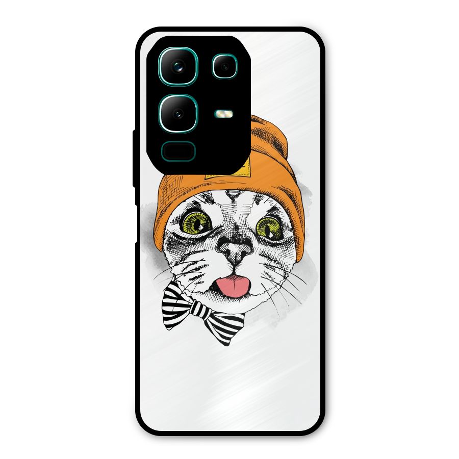 Cool cat Metal Back Case for Infinix Note 50x