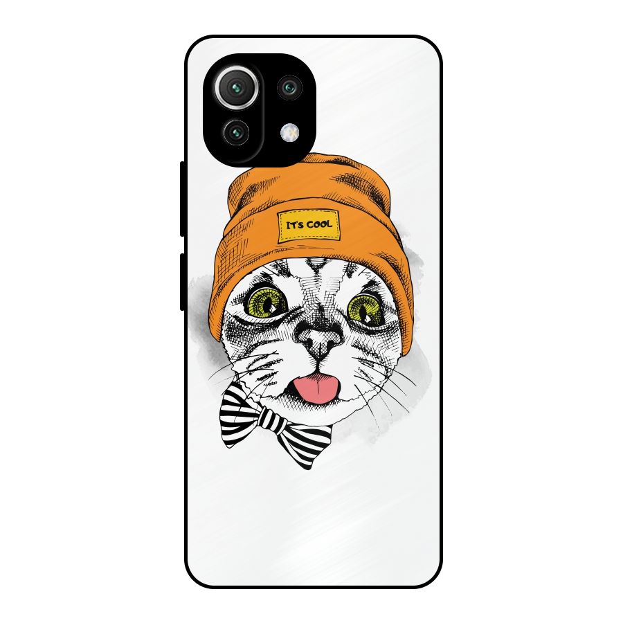 Cool cat Metal Back Case for Mi 11 Lite NE 5G