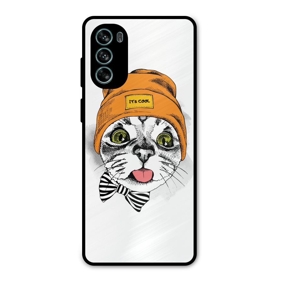 Cool cat Metal Back Case for Moto G62
