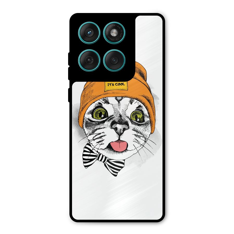Cool cat Metal Back Case for Motorola Edge 60 Fusion